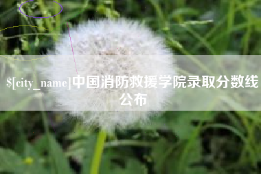 扬中中国消防救援学院录取分数线公布