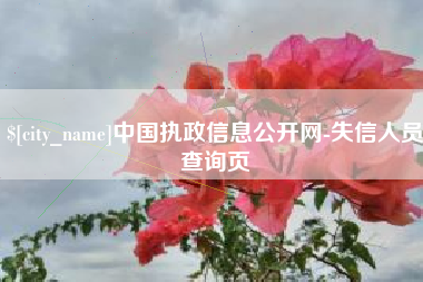 扬中中国执政信息公开网-失信人员查询页