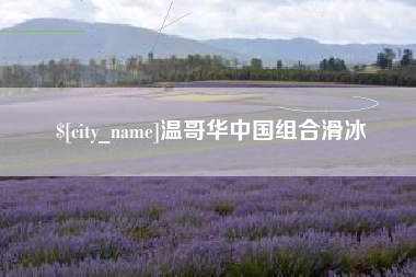 扬中温哥华中国组合滑冰