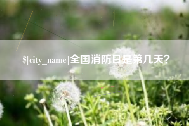 扬中全国消防日是第几天？