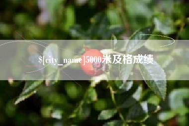扬中5000米及格成绩