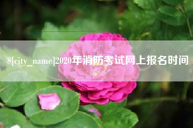 扬中2020年消防考试网上报名时间