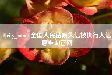 扬中全国人民法院失信被执行人信息查询官网