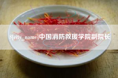 扬中中国消防救援学院副院长