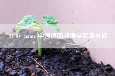 扬中中国消防救援学院录分线