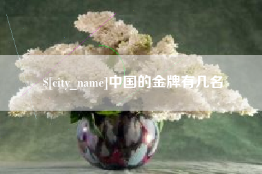 扬中中国的金牌有几名