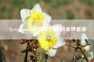 扬中中国拿下第9枚金牌是谁