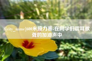 扬中600米接力赛-在同学们震耳欲聋的加油声中