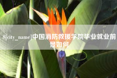 扬中中国消防救援学院毕业就业前景如何