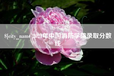 扬中2021年中国消防学院录取分数线