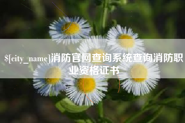 扬中消防官网查询系统查询消防职业资格证书