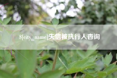 扬中失信被执行人杳询