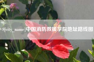 扬中中国消防救援学院地址路线图