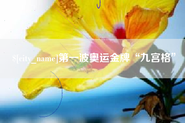 扬中第一波奥运金牌“九宫格”