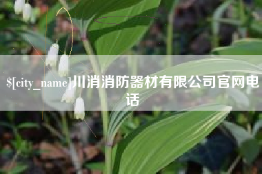 扬中川消消防器材有限公司官网电话