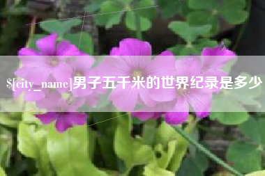 扬中男子五千米的世界纪录是多少