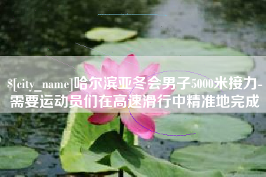 扬中哈尔滨亚冬会男子5000米接力-需要运动员们在高速滑行中精准地完成