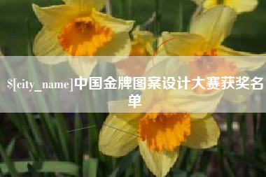 扬中中国金牌图案设计大赛获奖名单