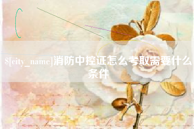 扬中消防中控证怎么考取需要什么条件