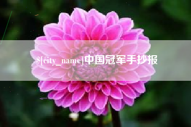 扬中中国冠军手抄报