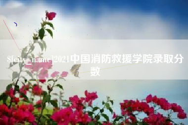 扬中2021中国消防救援学院录取分数
