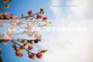扬中消防工程学校录取分数线