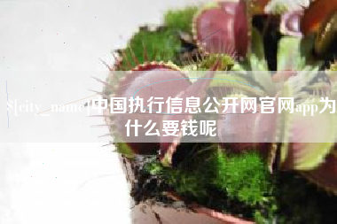 扬中中国执行信息公开网官网app为什么要钱呢