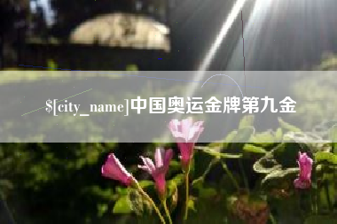 扬中中国奥运金牌第九金
