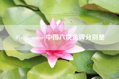 扬中中国六块金牌分别是