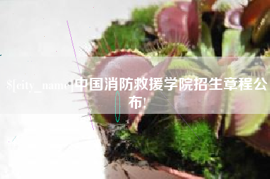 扬中中国消防救援学院招生章程公布!