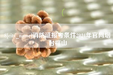 扬中消防证报考条件2024年官网烟台福山